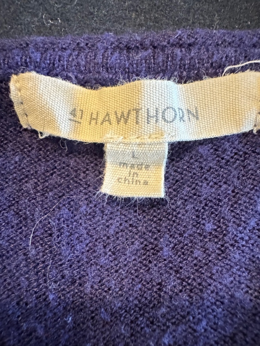 41 Hawthorn Navy and Gray Colorblock Scoop Neck Sweater - Picture 7 of 10
